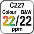 C227 Colour and B&W 22ppm